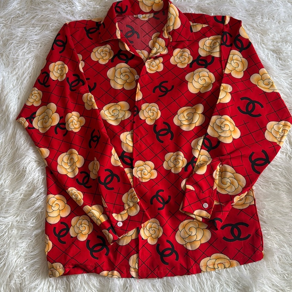 Red Blouse Size Medium